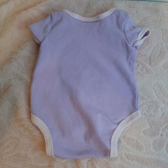 Baby Headquarter 0-3m Creeper One-Piece Bodysuit  I Love Daddy Purple/Pink - Picture 7 of 7